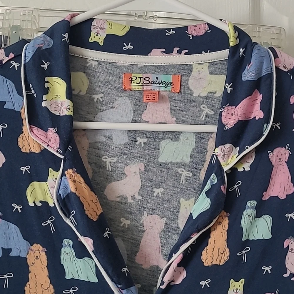 PJ Salvage Dog Print Pajama Set Medium - Picture 3 of 15